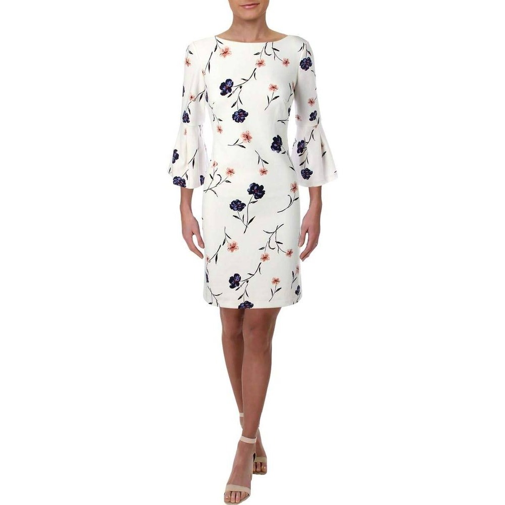 Ralph Lauren Floral Bell Sleeve Sheath Dress‎